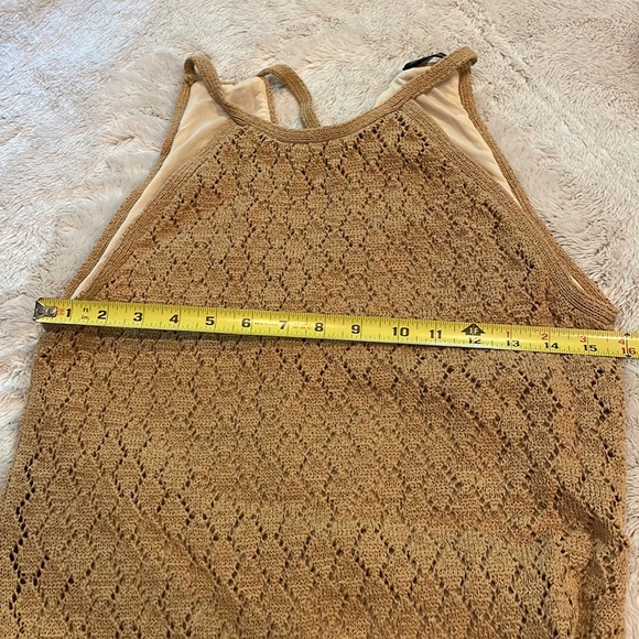 Boston Proper women’s gold maxi summer dress - Picture 7 of 8